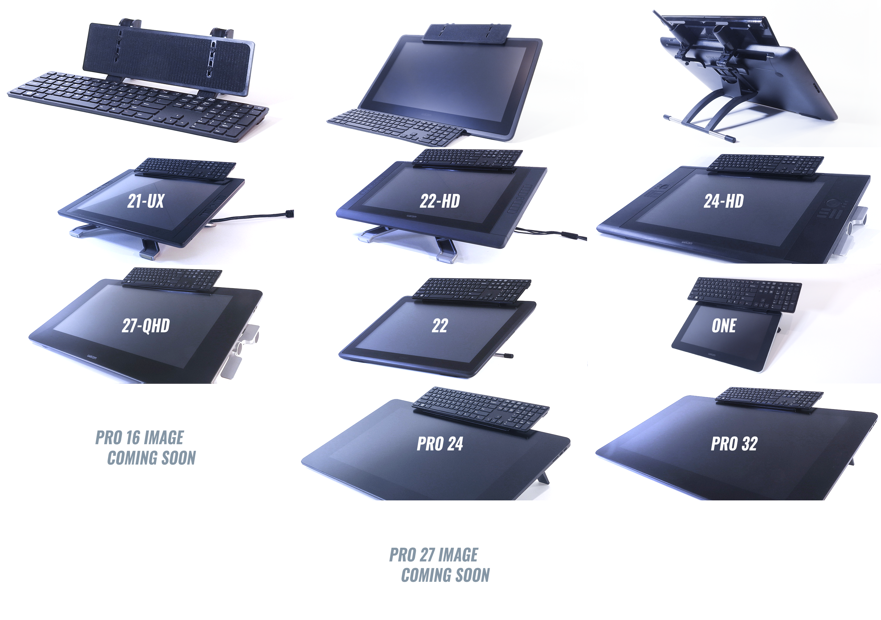 CinTweak X•UNI Keyboard Tray Configurations for use with Extended Layout Keyboards and Interractive Pen Displays